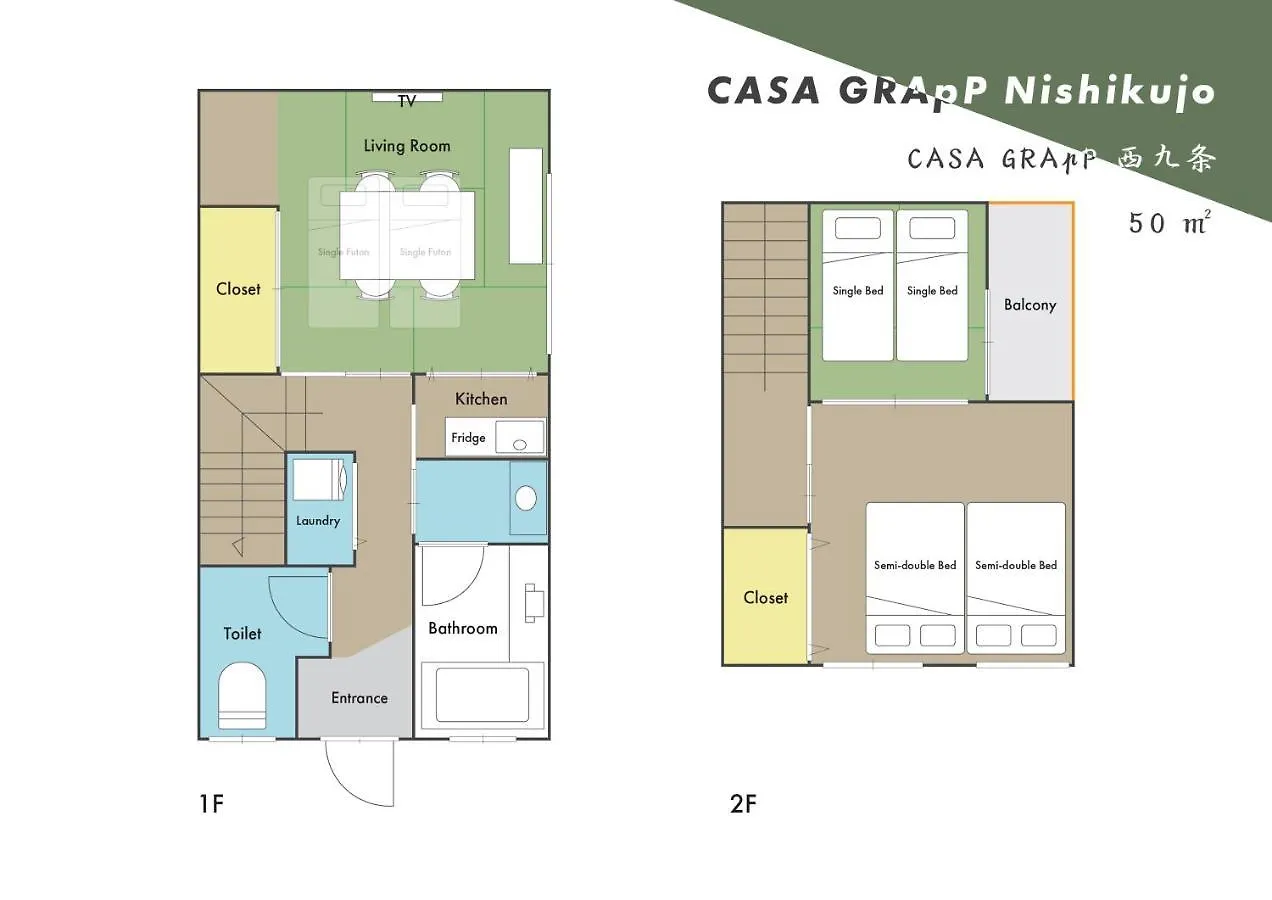 Casa Grapp Nishikujyo Apartment Osaka